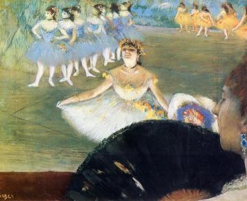 Dancer with a Bouquet of Flowers Artwork by Edgar Degas