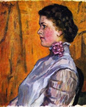 Portrait Of A Girl Artwork by Vasili Ivanovich Surikov