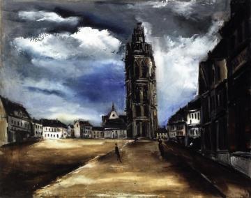 The Bell Tower At Verneuil-sur-avre Artwork by Maurice De Vlaminck