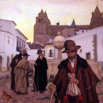 Portas de Moura, Evora Artwork by Jose Maria Lopez Mezquita