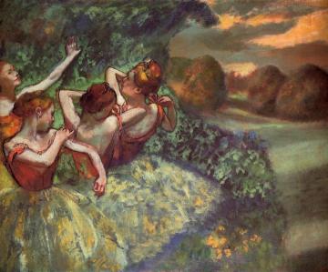 Four Dancers Artwork by Edgar Degas