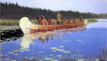 Radisson And Groseilliers Artwork by Frederic Remington