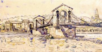 The Pont de bourg Saint-Andeol Artwork by Paul Signac