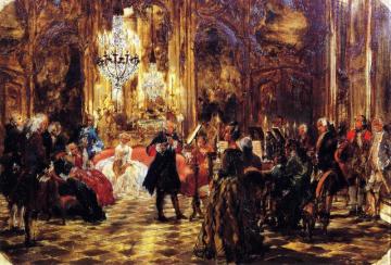 The Flute Concert At Sanssouci (sketch) Artwork by Adolph von Menzel