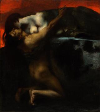 The Kiss Of The Sphinx Artwork by Franz von Stuck