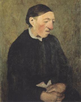 Old woman with handkerchief Artwork by Paula Modersohn-Becker