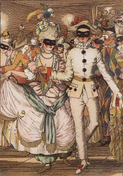 Book Of The Marquise. Illustration Artwork by Konstantin Somov