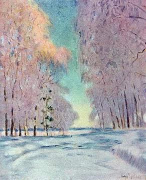 The Frost. Sunset Artwork by Igor Grabar