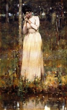 The Girl In White Artwork by George Henry
