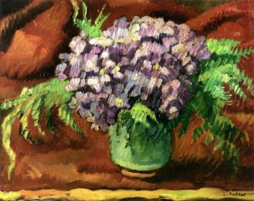 Bouquet Of Flowers In A Lenoble Vase Artwork by Louis Valtat