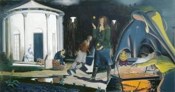 Blauer Elefant Artwork by Neo Rauch