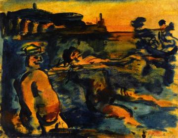 Bathers Artwork by Georges Rouault