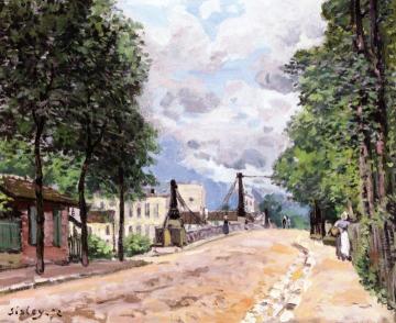 The Road from Gennevilliers Artwork by Alfred Sisley