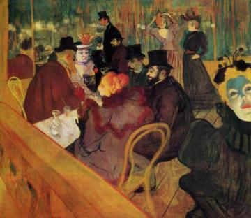 At The Moulin Rouge Artwork by Henri de Toulouse-Lautrec