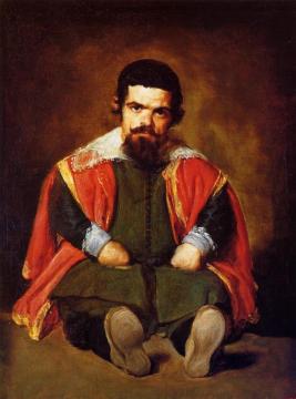 A Dwarf Sitting On The Floor Artwork by Diego Velazquez