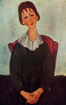 Girl on a Chair Artwork by Amedeo Modigliani
