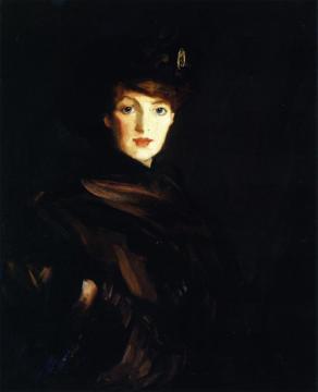 The Brown Wrap Artwork by Robert Henri