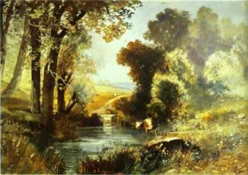 Summer Landscape Artwork by Alexei Kondratevich Savrasov