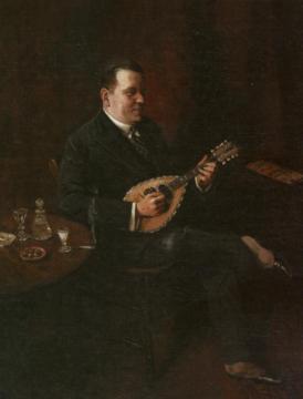 The Mandolin Player Artwork by Charles Spencelayh