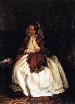 Portrait Of Mrs. Maercker Artwork by Adolph von Menzel