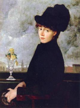 Against The Window Artwork by Julian Alden Weir