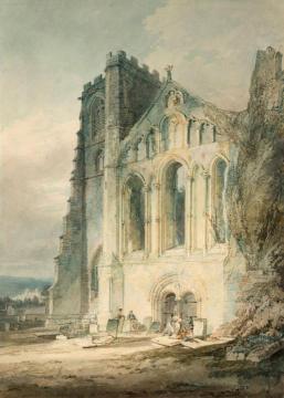 Llandaff, The West Front of the Cathedral Artwork by Joseph Mallord William Turner