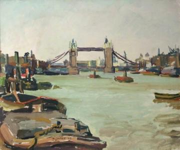 Tower Bridge Artwork by Duncan Grant
