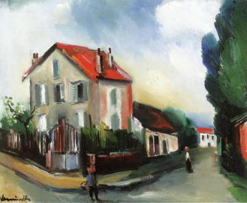 The Artist's House In Chatou Artwork by Maurice De Vlaminck