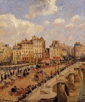 The Pont-Neuf Artwork by Camille Pissarro