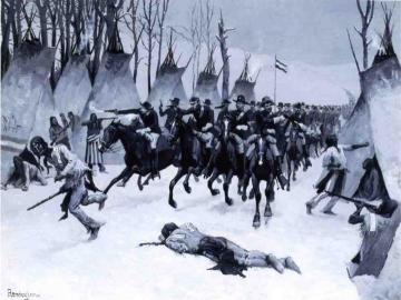 Battle of Washita Artwork by Frederic Remington