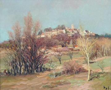 The Castle Of Neauphle, Near Bois D'arcy Artwork by Marcel Dyf