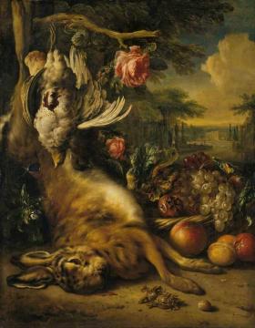 Dead Hare And Still Life Artwork by Jan Weenix