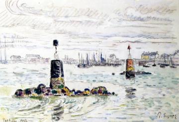 Port Louis Artwork by Paul Signac