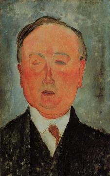 Man in a Monocle Named Bidou Artwork by Amedeo Modigliani