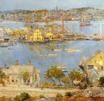 Gloucester Harbor Artwork by Frederick Childe Hassam
