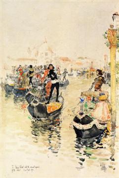 A Venetian Regatta Artwork by Frederick Childe Hassam