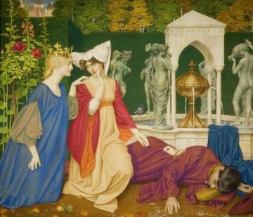 Changing The Letter Artwork by Joseph Edward Southall