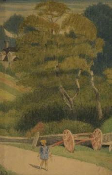 A Lane In Gloucestershire, Near Painswick Artwork by Joseph Edward Southall