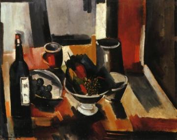 Still Life With Basket Of Fruit Artwork by Maurice De Vlaminck