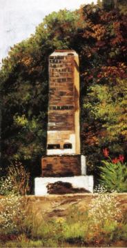 Brick Chimney At The Edge Of A Wood, North Carolina Artwork by William Aiken Walker