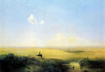 The Steppe In Daytime Artwork by Alexei Kondratevich Savrasov