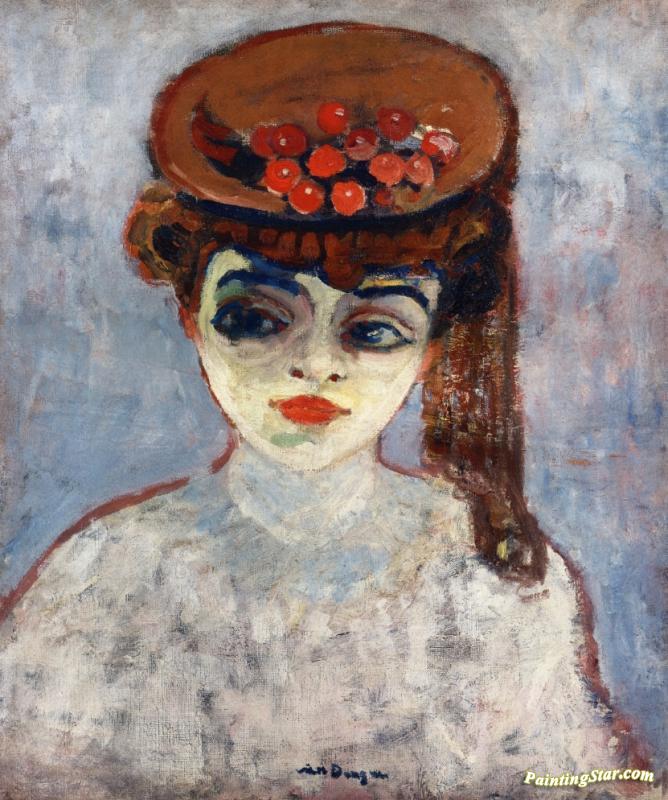 Hat With Cherries Artwork by Kees Van Dongen