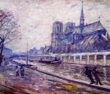 Paris, the Quays, Notre Dame Artwork by Francis Picabia