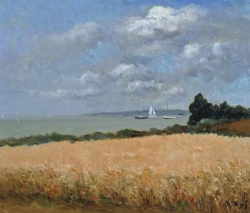 Field Of Wheat In Brittany Artwork by Marcel Dyf