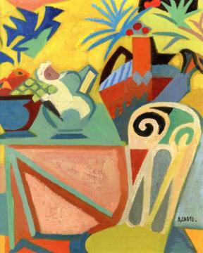 The Garden At La Cadiere Artwork by Auguste Herbin