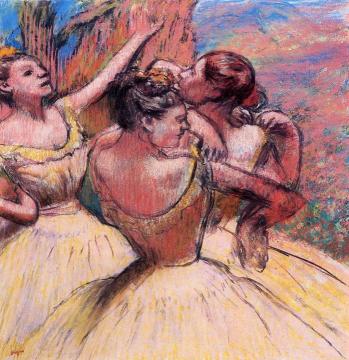 Three Dancers Artwork by Edgar Degas