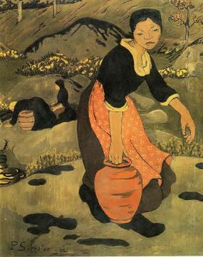 Jeune Bretonne A La Cruche Artwork by Paul Serusier