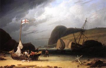 Great Ormes Head, Near Liverpool Artwork by Robert Salmon