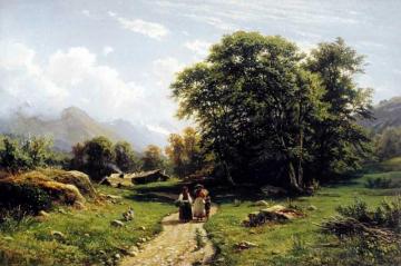 Swiss Landscape Artwork by Ivan Ivanovich Shishkin