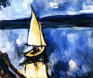 Sailboat At Poissy Artwork by Maurice De Vlaminck